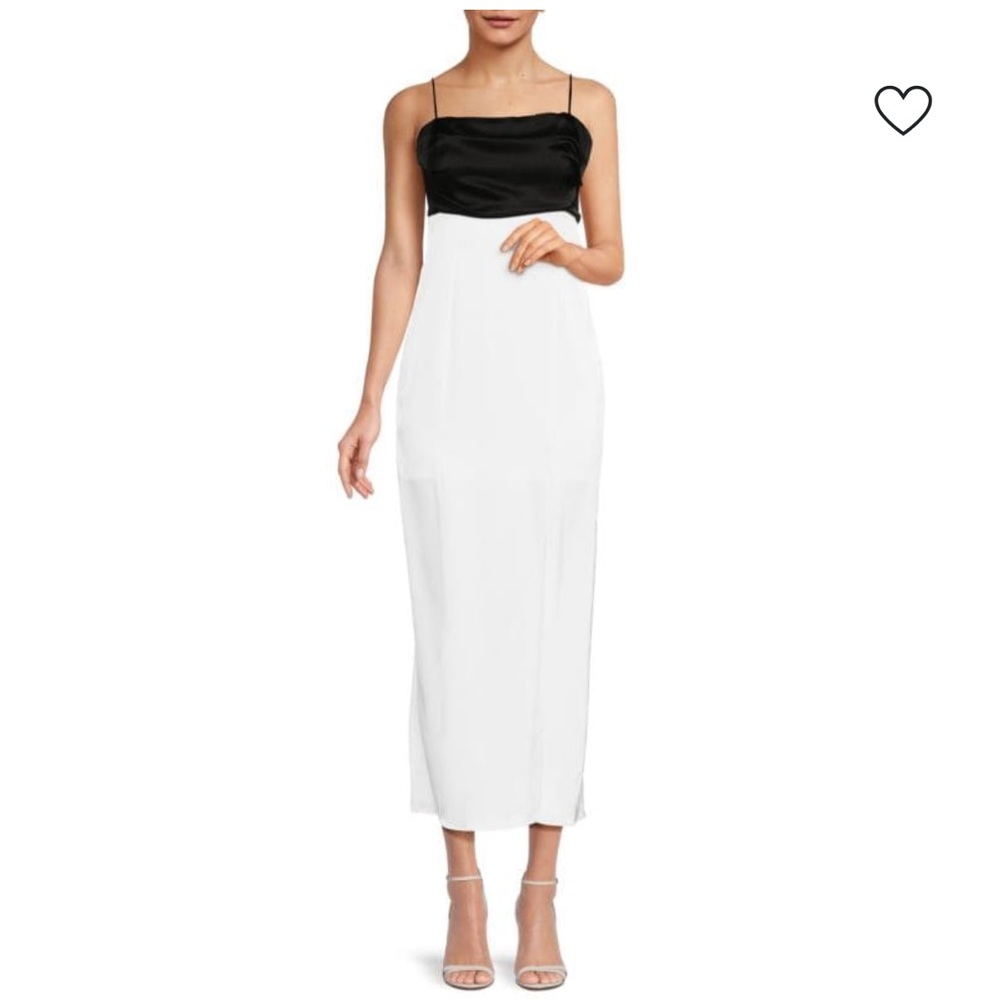 NWT Alice + Olivia Lilita Black and White Strapless Dress